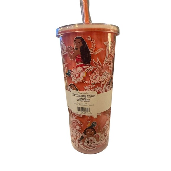 VERA BRADLEY DISNEY TUMBLER W/STRAW:NWT Moana - Picture 4 of 6